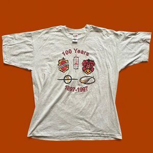 Vintage Oldsmobile 1997, 100 Year Anniversary Grey Cotton Blend T-Shirt. XL.